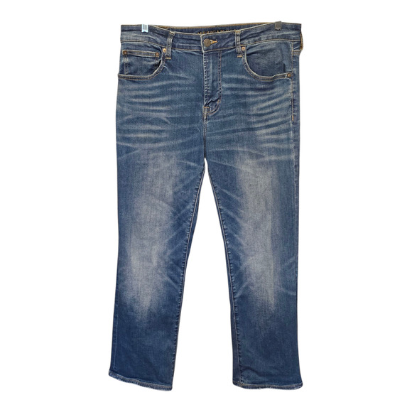 American Eagle Jeans Mens Size 34x30 Blue Original Boot Next Level Flex Normcore - Picture 1 of 16